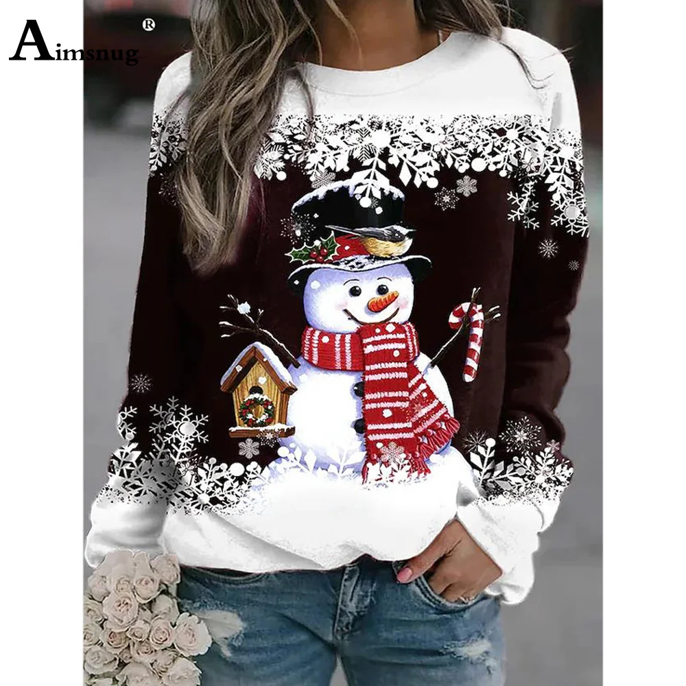 Large Big Women Elegant Tops Casual Loose Shirts Female Christmas Snowman Print Tees Shirt Winter Holiday Womens Clothing 2022
Large Big Women Elegant Tops Casual Loose Shirts Female Christmas Snowman Print Tees Shirt Winter Holiday Womens Clothing 2022