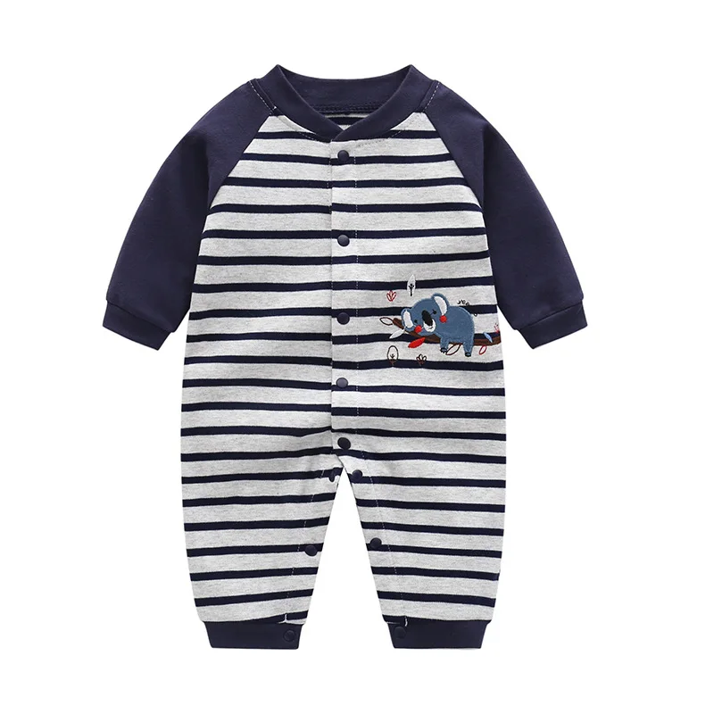 2022 Spring Newborn Clothes Baby Boys Striped Romper Infant Long Sleeve Round Neck Cotton Jumpsuit Casual Style Playsuit
2022 Spring Newborn Clothes Baby Boys Striped Romper Infant Long Sleeve Round Neck Cotton Jumpsuit Casual Style Playsuit