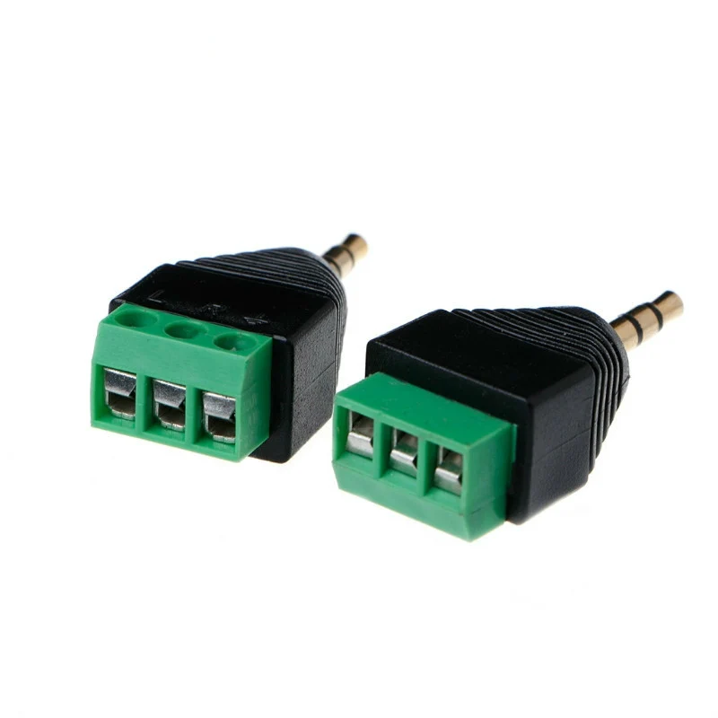 ESCAM 3 Pcs 3.5mm 1/8 Inch Stereo Male to AV Screw Video Balun Terminal 3.5mm Jack 3 Pin Male Terminal Block Plug Connector
ESCAM 3 Pcs 3.5mm 1/8 Inch Stereo Male to AV Screw Video Balun Terminal 3.5mm Jack 3 Pin Male Terminal Block Plug Connector