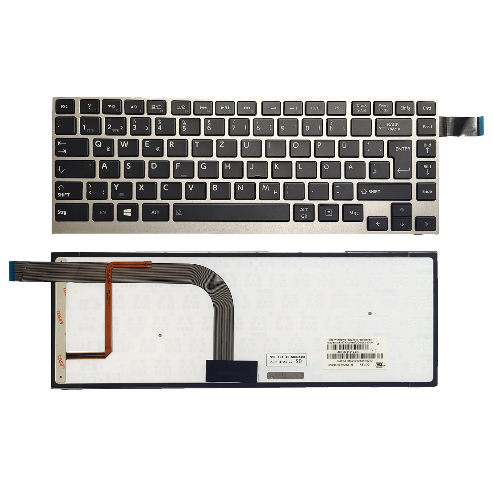Для Toshiba Satellite W30 W30-A W30D-A W30DT-A W30T-A GR Подсветка клавиатуры серебряная рамка
Для Toshiba Satellite W30 W30-A W30D-A W30DT-A W30T-A GR Подсветка клавиатуры серебряная рамка
