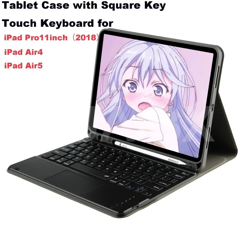 For iPad Pro 11-inch (2018) Air 4/5 Tablet Case + Detachable Bluetooth Square Button Touch Keyboard
For iPad Pro 11-inch (2018) Air 4/5 Tablet Case + Detachable Bluetooth Square Button Touch Keyboard