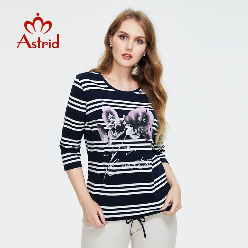 Astrid Women's t-shirt 2022 Cotton Top Female Oversize stripes Clothing Vintage Fashion Print Trends Drawstring O-neck Tees
Astrid Women's t-shirt 2022 Cotton Top Female Oversize stripes Clothing Vintage Fashion Print Trends Drawstring O-neck Tees