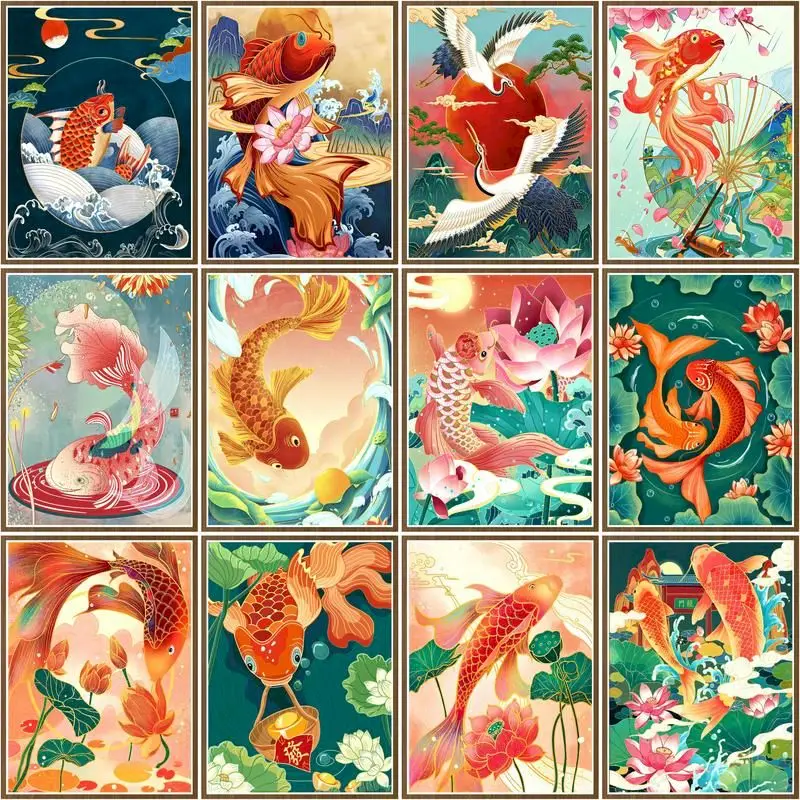 CHENISTORY Paint By Numbers Carp Animal Drawing On Canvas Gift Diy Pictures By Number Kits Handpainted Painting Art Home Decor
CHENISTORY Paint By Numbers Carp Animal Drawing On Canvas Gift Diy Pictures By Number Kits Handpainted Painting Art Home Decor