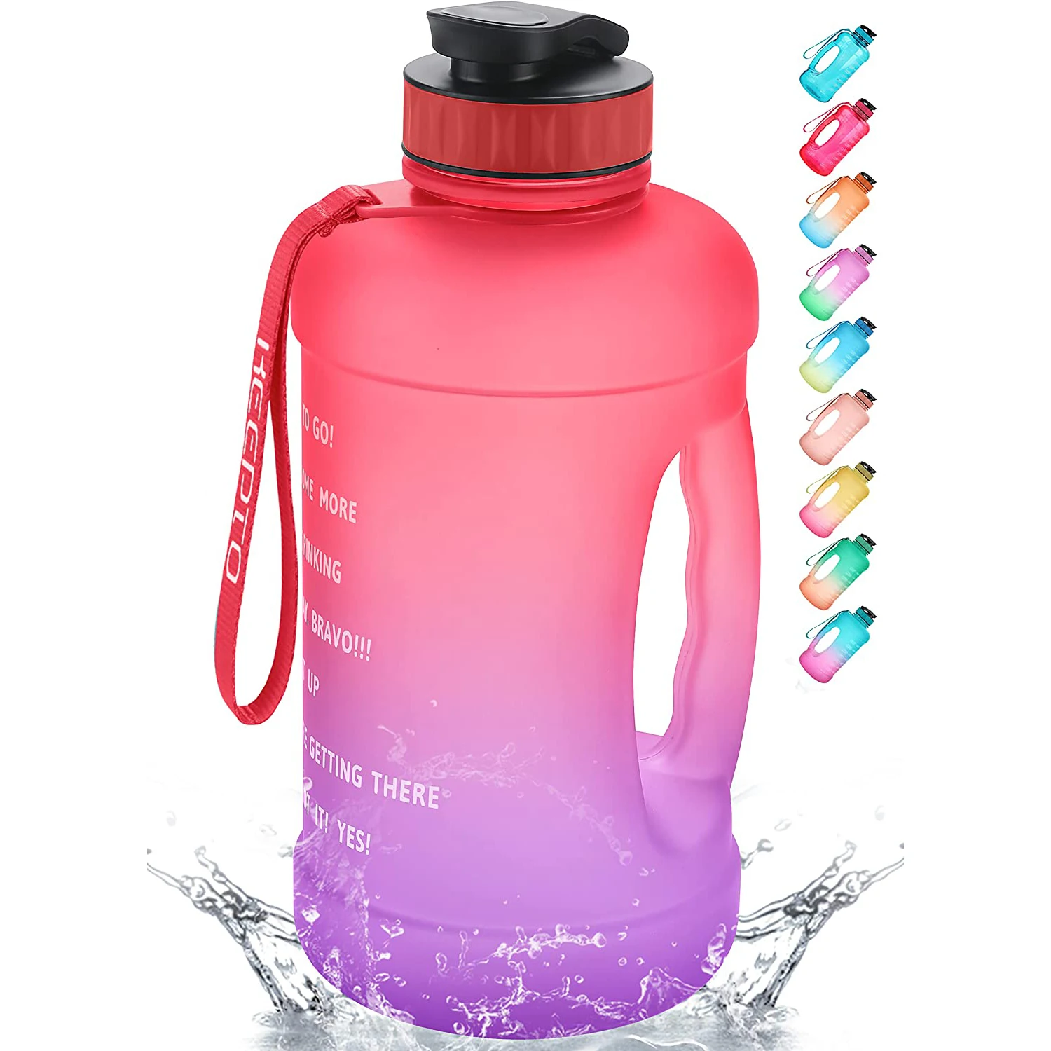 64 Oz Water Bottles with Times To Drink,BPA Free Motivational Gallon Water Jug with Straw Kids Water Bottle
64 Oz Water Bottles with Times To Drink,BPA Free Motivational Gallon Water Jug with Straw Kids Water Bottle