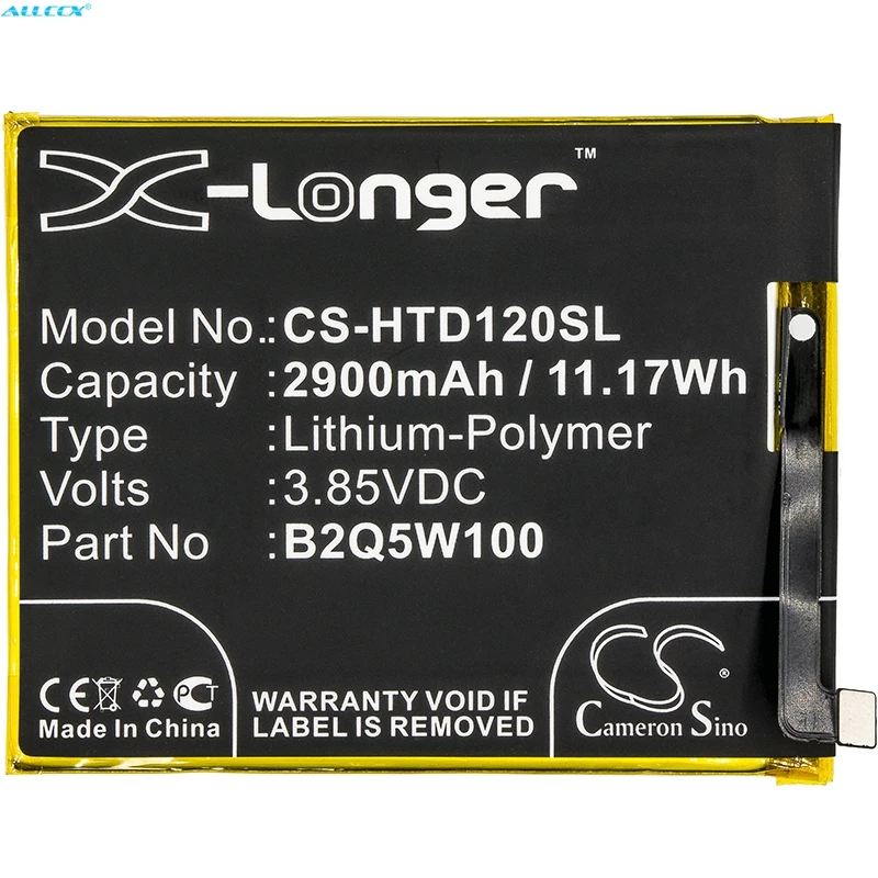 Cameron Sino 2900mAh Battery B2Q5W100 for HTC Breeze Plus, Desire 12 +, Desire 12 Plus, U12
Cameron Sino 2900mAh Battery B2Q5W100 for HTC Breeze Plus, Desire 12 +, Desire 12 Plus, U12