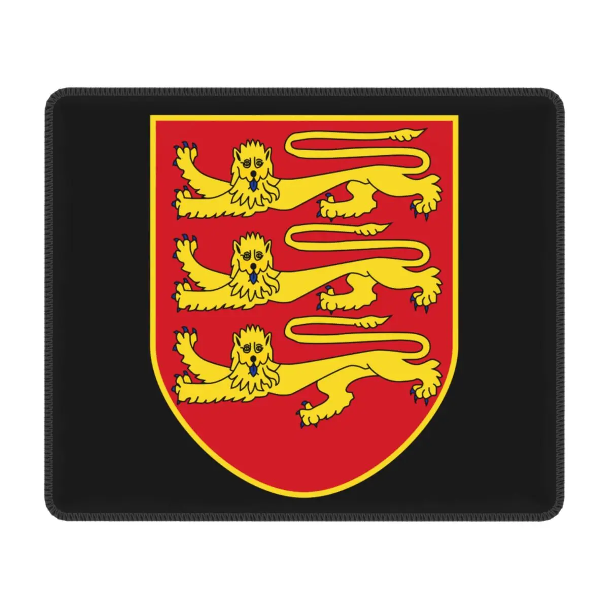 

Coat Of Arms Of Jersey Mouse Pad Non-Slip Rubber Mousepad with Durable Stitched Edges for Gaming Laptop Computer PC Mouse Mat