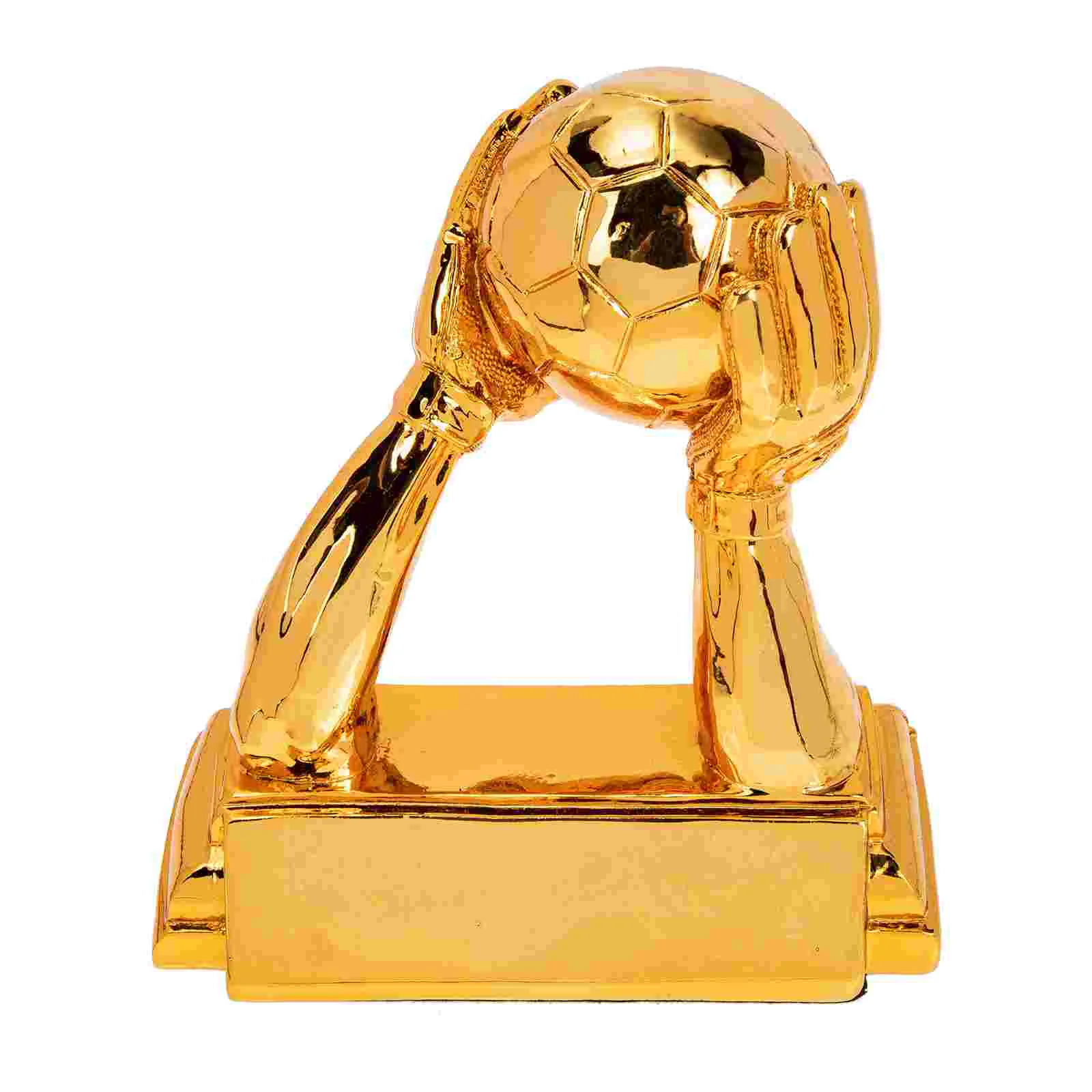 

Football Trophy Competition Supply Resin Gloves Decor Decorative Adornment Exquisite Kids Toys Versatile Trophies
