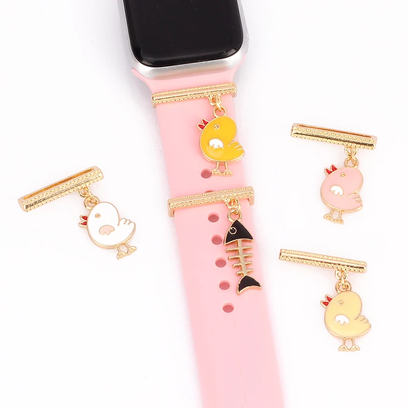 Cute Little Yellow Chicken Watchband Charms Decoration for Iwatch Silicone Bracelet Accessories Jewelry for Apple Watch Bands
Cute Little Yellow Chicken Watchband Charms Decoration for Iwatch Silicone Bracelet Accessories Jewelry for Apple Watch Bands