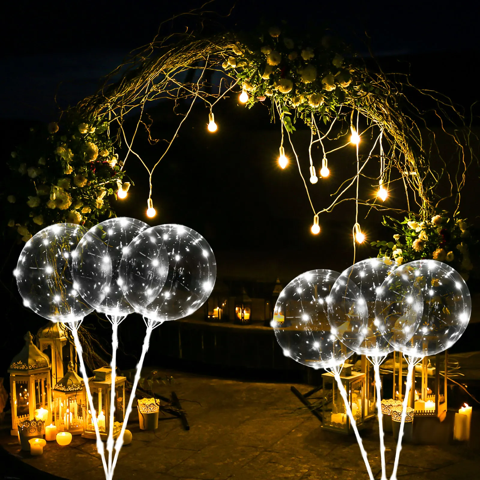 12 Sets DIY Luminous Transparent Balloons Wedding Birthday Party Decorations LED Balloons Handle With Sticks Kids Light Balloons
12 Sets DIY Luminous Transparent Balloons Wedding Birthday Party Decorations LED Balloons Handle With Sticks Kids Light Balloons