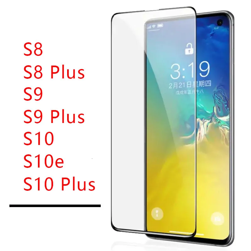 Чехол из закаленного стекла для Samsung S10 Plus S9 S8 S10e Защитная пленка Galaxy 8 s 9 10s 10 E Lite