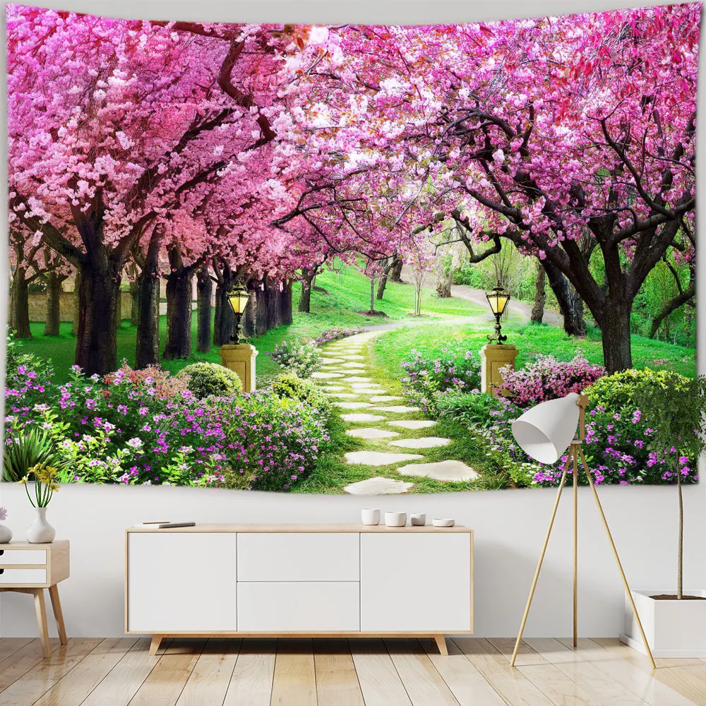Beautiful Tree Pink Flower Tapestry Hippie Wall Hanging Decoration Cherry Blossom Avenue Tapestry Background Ceiling Home Decor
Beautiful Tree Pink Flower Tapestry Hippie Wall Hanging Decoration Cherry Blossom Avenue Tapestry Background Ceiling Home Decor