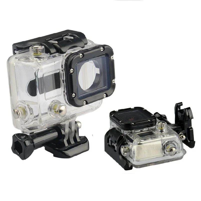 

Waterproof Case 45M Diving Sports Housing Box with Glass Mounting for GoPro Hero 3/3+/4 sport action Camera holder accessories