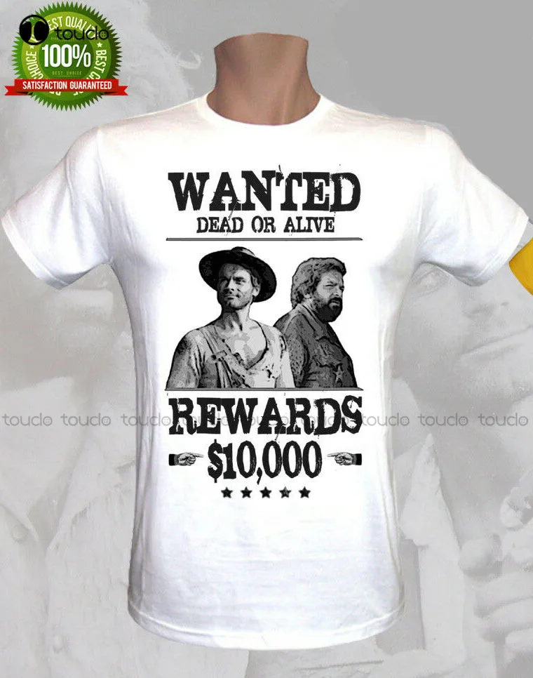 T-Shirt Wanted Bud Spencer Terence Hill Western Cult Film Tv Uomo Donna Bambino New Men T-Shirt Men Summer Style Casual Tee
T-Shirt Wanted Bud Spencer Terence Hill Western Cult Film Tv Uomo Donna Bambino New Men T-Shirt Men Summer Style Casual Tee
