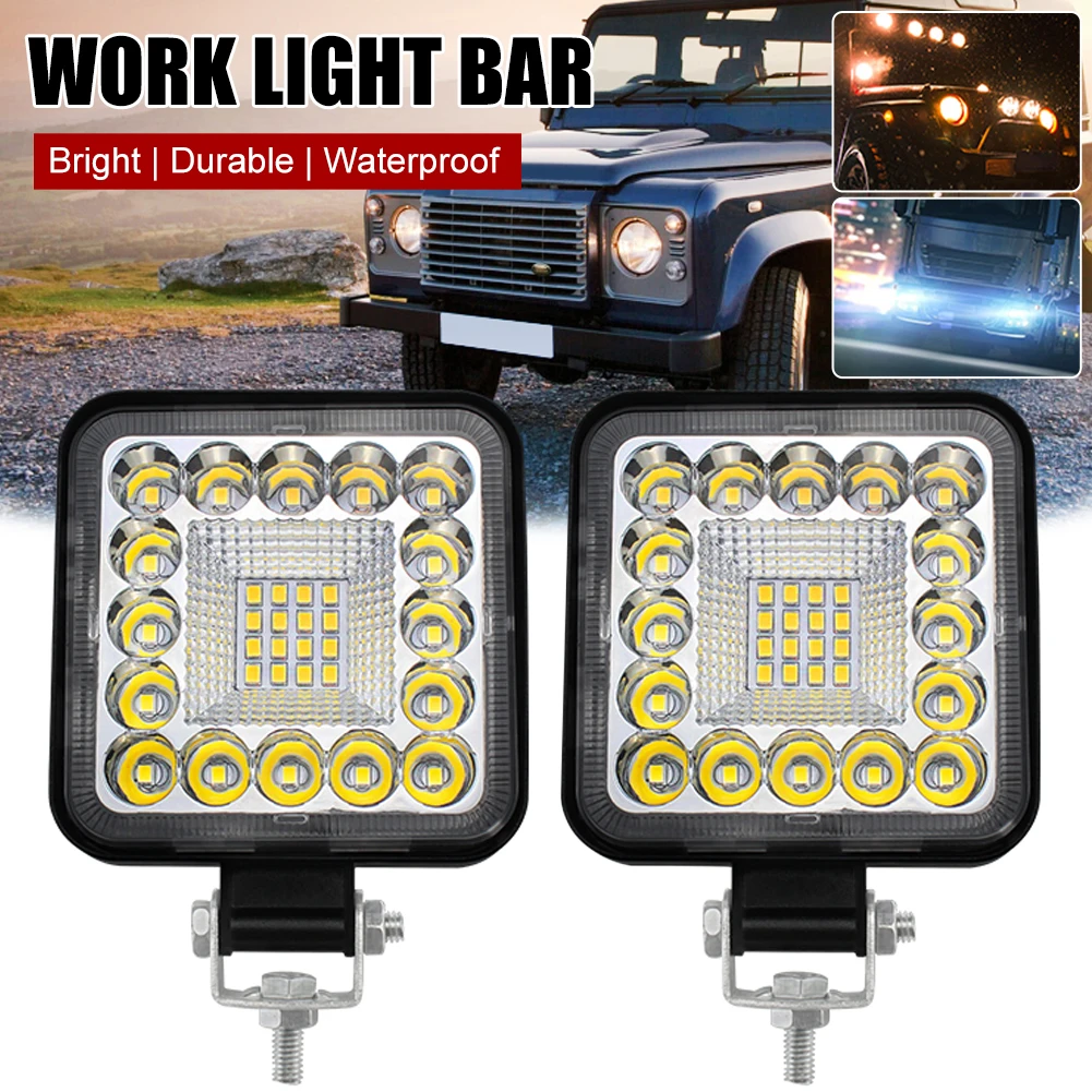 Car Square LED Pod Work Light 32LED 96W Spot Light Driving Lamp 6500K White IP67 Waterproof LED Light for Car Off-road Truck
Car Square LED Pod Work Light 32LED 96W Spot Light Driving Lamp 6500K White IP67 Waterproof LED Light for Car Off-road Truck