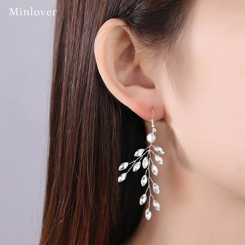 Minlover Silver Color Fashion Dendritic Long Earrings for Women Korean Crystal Bridal Drop Earrings 2022 Wedding Jewelry EH2004
Minlover Silver Color Fashion Dendritic Long Earrings for Women Korean Crystal Bridal Drop Earrings 2022 Wedding Jewelry EH2004