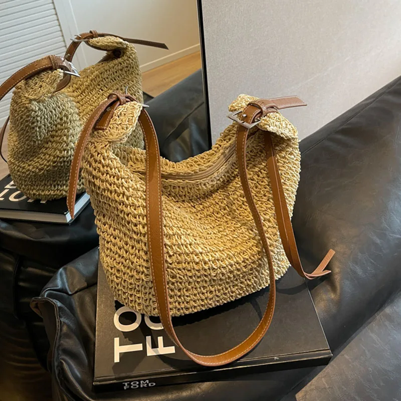 Large Capacity Straw Bag 2023 Summer Bucket Hand-woven Tote Luxury Design Women's Handbag Bohemian Style Shoulder Crossbody bags
Large Capacity Straw Bag 2023 Summer Bucket Hand-woven Tote Luxury Design Women's Handbag Bohemian Style Shoulder Crossbody bags
