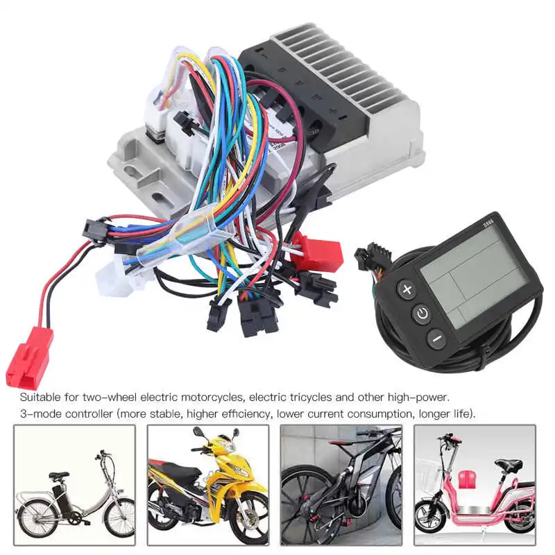 Electric Motorcycle 36V 48V 500W Brushless Controller Electric Bike Bicycle 3 Modes Sine Waves Speed Controller Instrument Set
Electric Motorcycle 36V 48V 500W Brushless Controller Electric Bike Bicycle 3 Modes Sine Waves Speed Controller Instrument Set