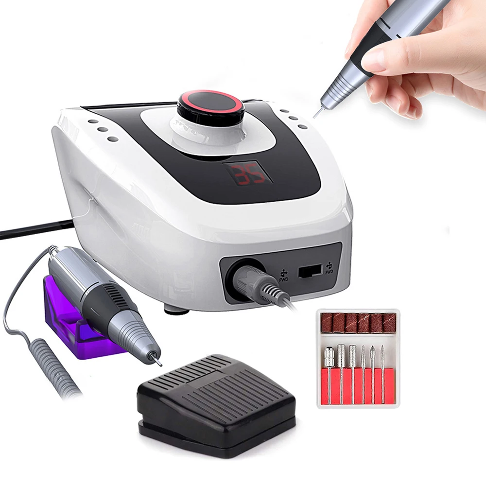 35000/20000 Rpm Pro Electric Nail Drill Machine Apparatus for Manicure Pedicure with Cutter Nail Drill Art Machine Kit Nail Tool
35000/20000 Rpm Pro Electric Nail Drill Machine Apparatus for Manicure Pedicure with Cutter Nail Drill Art Machine Kit Nail Tool