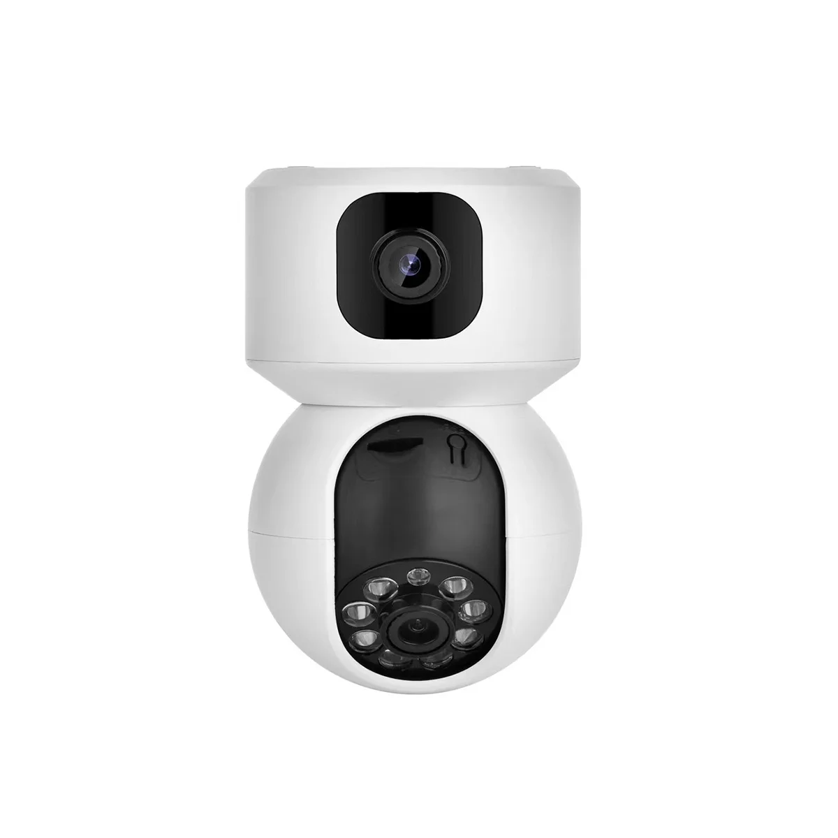 

Binocular Linkage Camera Wireless Surveillance Camera 2MP HD WiFi Monitor Security Camera EU Plug