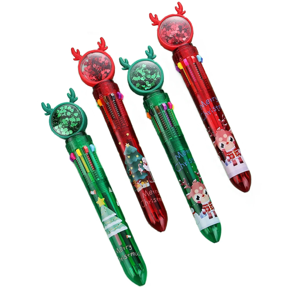 Cute Christmas Glitter Pen Set 10-in-1 Smoothing Writing Multicoloured Pens Christmas Gift Office School Kawaii Stationery ручка
Cute Christmas Glitter Pen Set 10-in-1 Smoothing Writing Multicoloured Pens Christmas Gift Office School Kawaii Stationery ручка