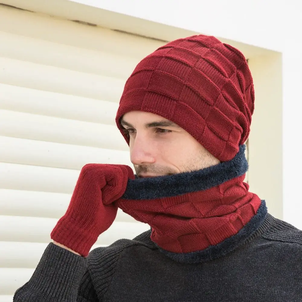 Casual Breathable Man Beanies Portable Soft Windproof Fashion Knitted Cap Man Scarf Gloves Gloves Neck Suit
Casual Breathable Man Beanies Portable Soft Windproof Fashion Knitted Cap Man Scarf Gloves Gloves Neck Suit