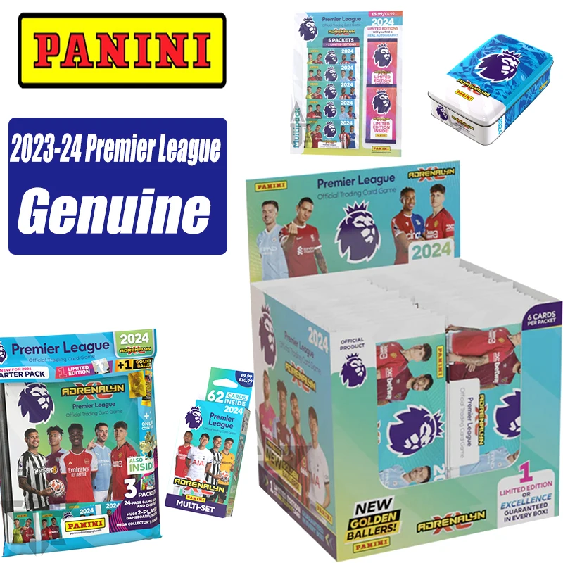 

Panini 2023~24 Premier League Football Star Rare Collection Card Christmas Birthday Gift Limited Edition Game Toys Whole Box
