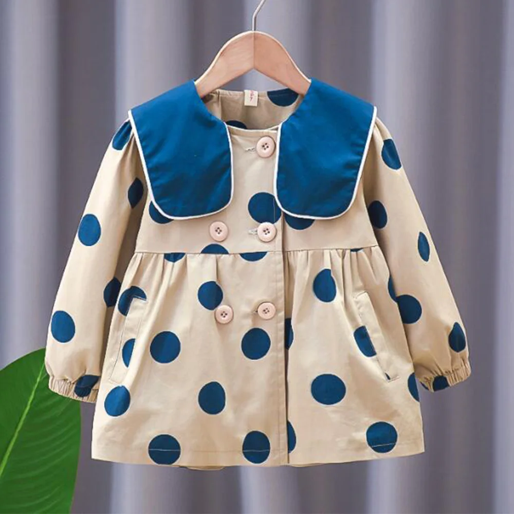 New Arrival Girls Jackets For Kids Polka Dot Turn-Down Collar Spring Autumn Children Clothing School Toddler Outerwear Coats
New Arrival Girls Jackets For Kids Polka Dot Turn-Down Collar Spring Autumn Children Clothing School Toddler Outerwear Coats