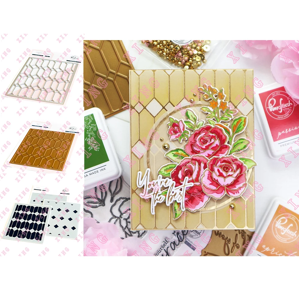 New Stained Glass Metal Cutting Dies Hot Foil Scrapbook Decorate Embossing Template Diy Greeting Card Handmade Craft Stencil Set
New Stained Glass Metal Cutting Dies Hot Foil Scrapbook Decorate Embossing Template Diy Greeting Card Handmade Craft Stencil Set