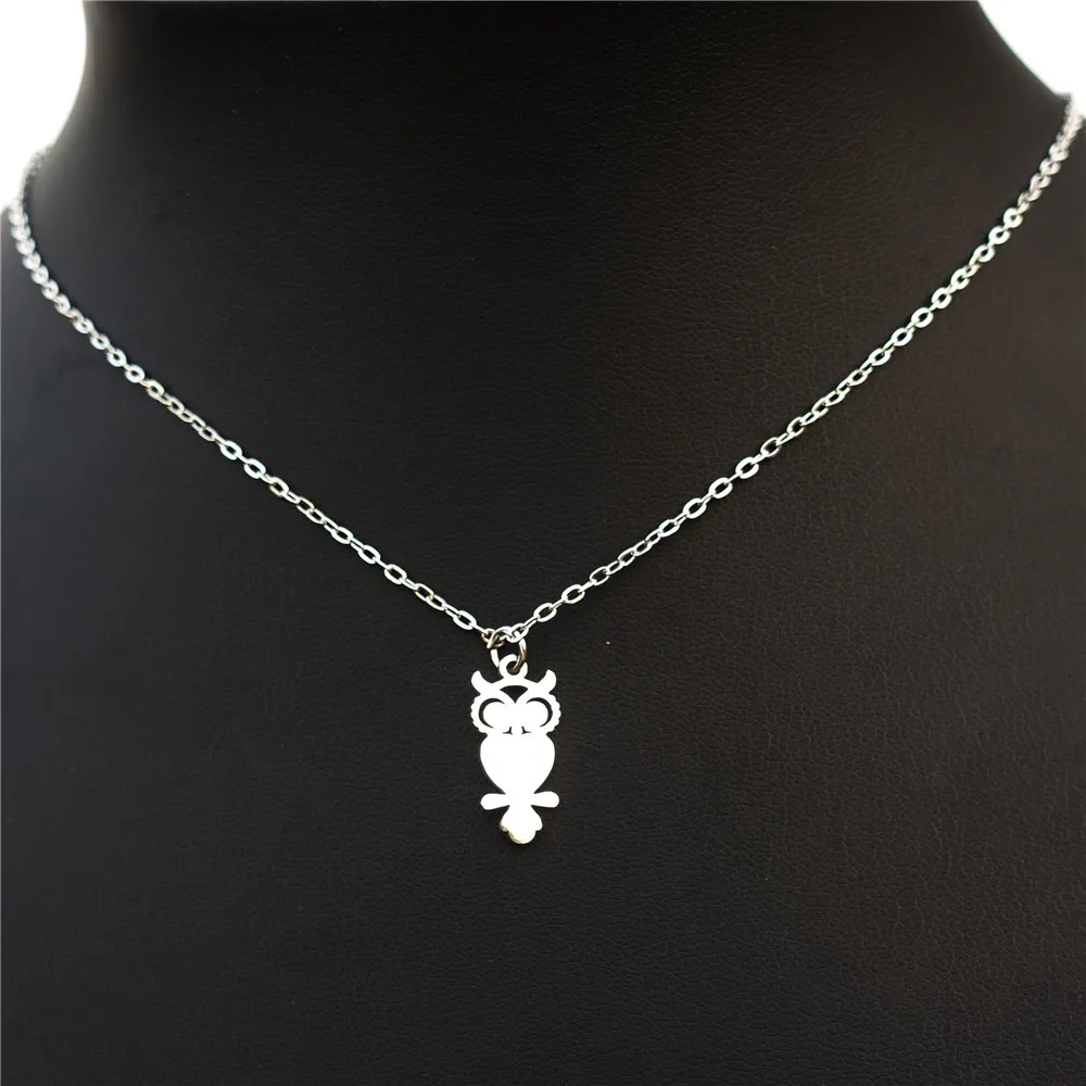 12 Piece Clavicle Necklace Stainless Steel Bird Night Owl Pendant Choker Necklaces Jewelry Wholesale With S-steel Chain
12 Piece Clavicle Necklace Stainless Steel Bird Night Owl Pendant Choker Necklaces Jewelry Wholesale With S-steel Chain