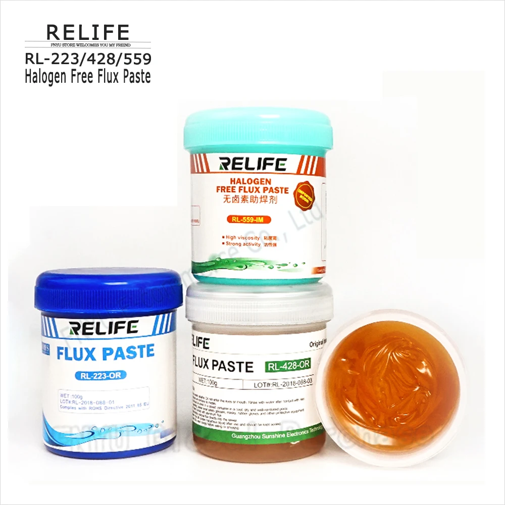 Soldering Paste Flux BGA flux lead-free and halogen-free environmentally friendly no-clean rosin solder paste Solder oil 223 559
Soldering Paste Flux BGA flux lead-free and halogen-free environmentally friendly no-clean rosin solder paste Solder oil 223 559