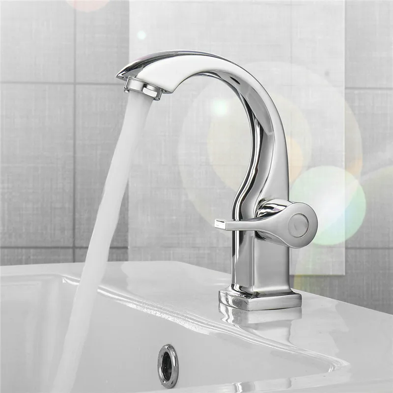 Basin Faucets Bathroom Sink Deck Chrome Single Handle Kitchen Hole Bath Single Hot Cold Water Tap Copper Alloy Faucet
Basin Faucets Bathroom Sink Deck Chrome Single Handle Kitchen Hole Bath Single Hot Cold Water Tap Copper Alloy Faucet