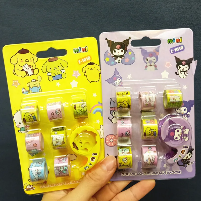 24pcs Sanrio Kuromi My Melody Cinnamoroll Mini Hand Tape Diy Pompom Purin Adhesive Tape Sticker Material Children's Stationery
24pcs Sanrio Kuromi My Melody Cinnamoroll Mini Hand Tape Diy Pompom Purin Adhesive Tape Sticker Material Children's Stationery