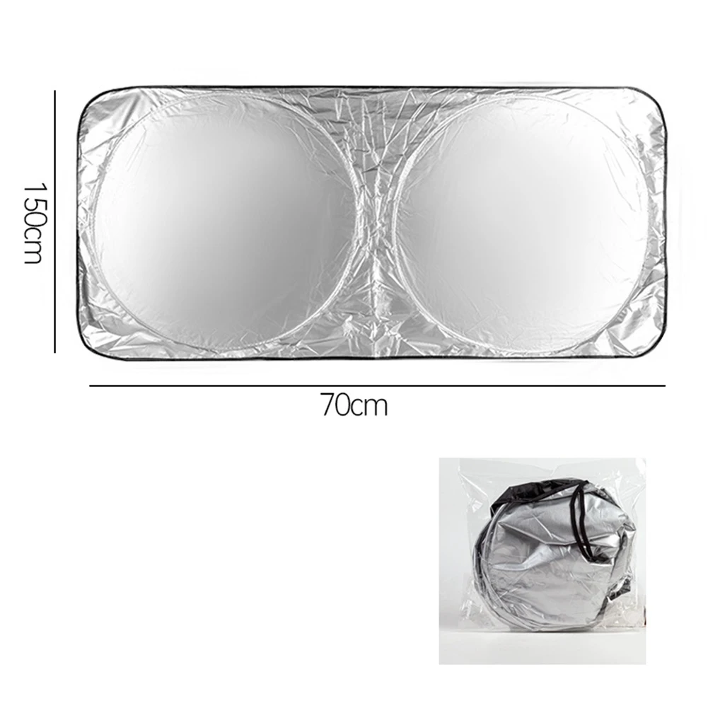 Foldable Car Windshield SunShade 150*70cm UV Protection Universal Sun Shade Visor For Car Front Rear Windshiled Car Accessories
Foldable Car Windshield SunShade 150*70cm UV Protection Universal Sun Shade Visor For Car Front Rear Windshiled Car Accessories