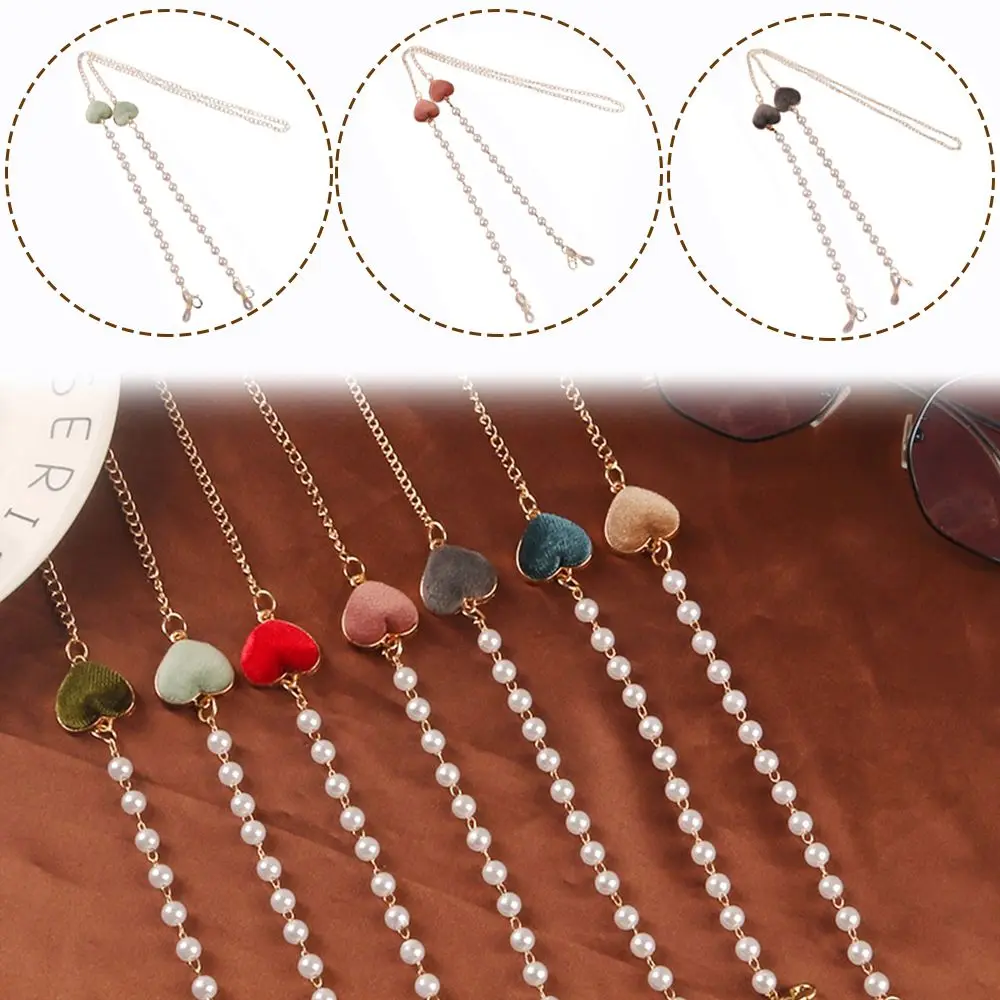 Fashion Vintage Velvet Heart Acrylic Pearl Anti-lost Mask Lanyard Glasses Chain Holder Cord Neck Strap
Fashion Vintage Velvet Heart Acrylic Pearl Anti-lost Mask Lanyard Glasses Chain Holder Cord Neck Strap