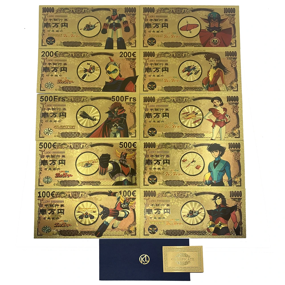 10Designs Japanese classical Anime UFO golden foil plastic cards Manga UFO Robot Grendizer collectibles
10Designs Japanese classical Anime UFO golden foil plastic cards Manga UFO Robot Grendizer collectibles