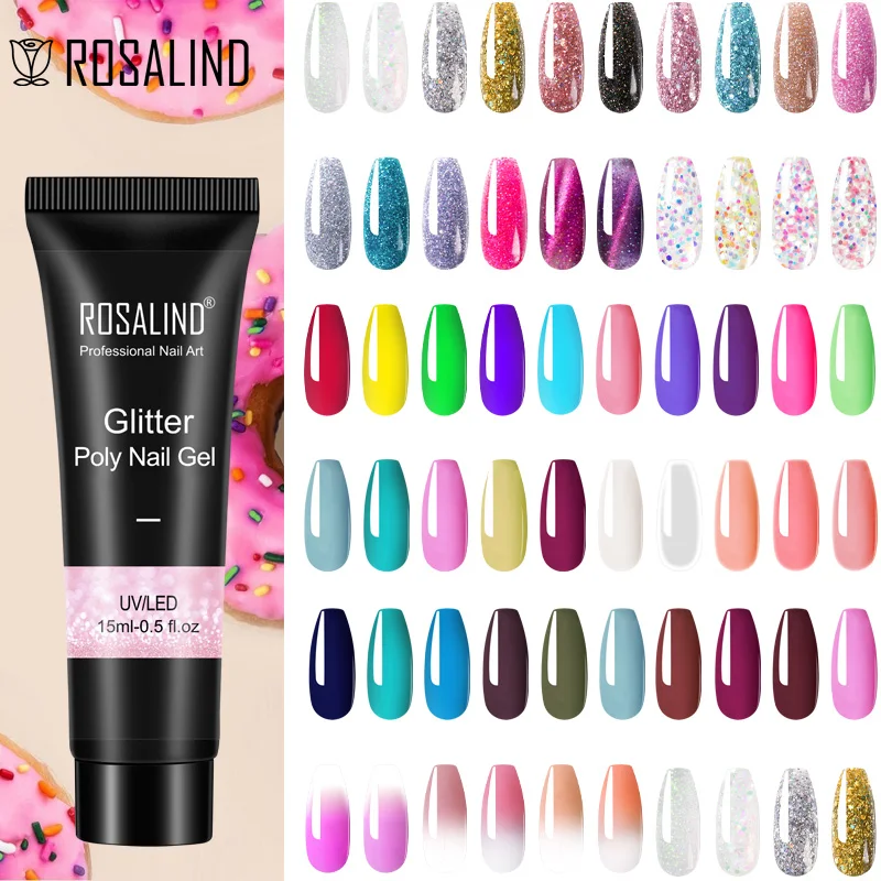 ROSALIND 15ml Poly Nail Gel Semi Permanent Acrylic Extension Quick Builder Nail Hybrid Varnish Nail Art Manicure White Clear Gel
ROSALIND 15ml Poly Nail Gel Semi Permanent Acrylic Extension Quick Builder Nail Hybrid Varnish Nail Art Manicure White Clear Gel