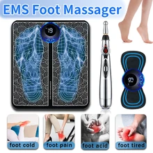 EMS Electric Foot Massager Pad Portable Massage Mat Relief Pain Relax Feet Acupoints Improve Blood Circulation Foot Massager