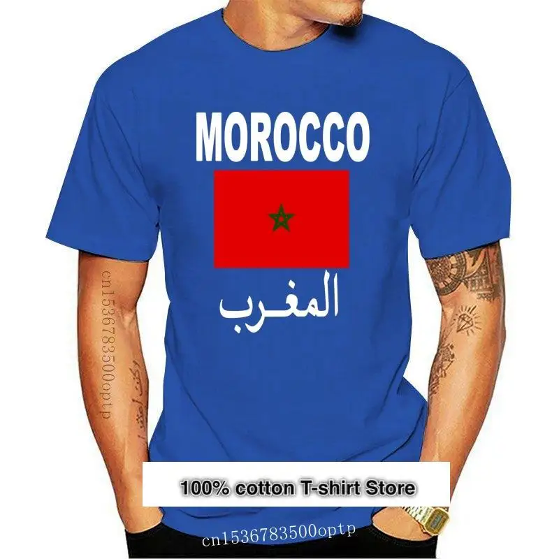 Camiseta de manga corta para hombre y mujer, camiseta con bandera de Marruecos, camiseta fresca Unisex
Camiseta de manga corta para hombre y mujer, camiseta con bandera de Marruecos, camiseta fresca Unisex