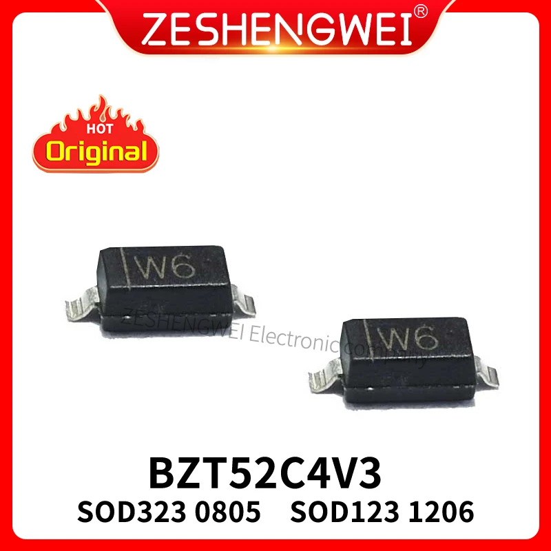 100PCS BZT52C4V3 W6 4.3V SOD-123 SMD 1206 SO323 0805 Voltage Stabilized Diode In Stock
100PCS BZT52C4V3 W6 4.3V SOD-123 SMD 1206 SO323 0805 Voltage Stabilized Diode In Stock