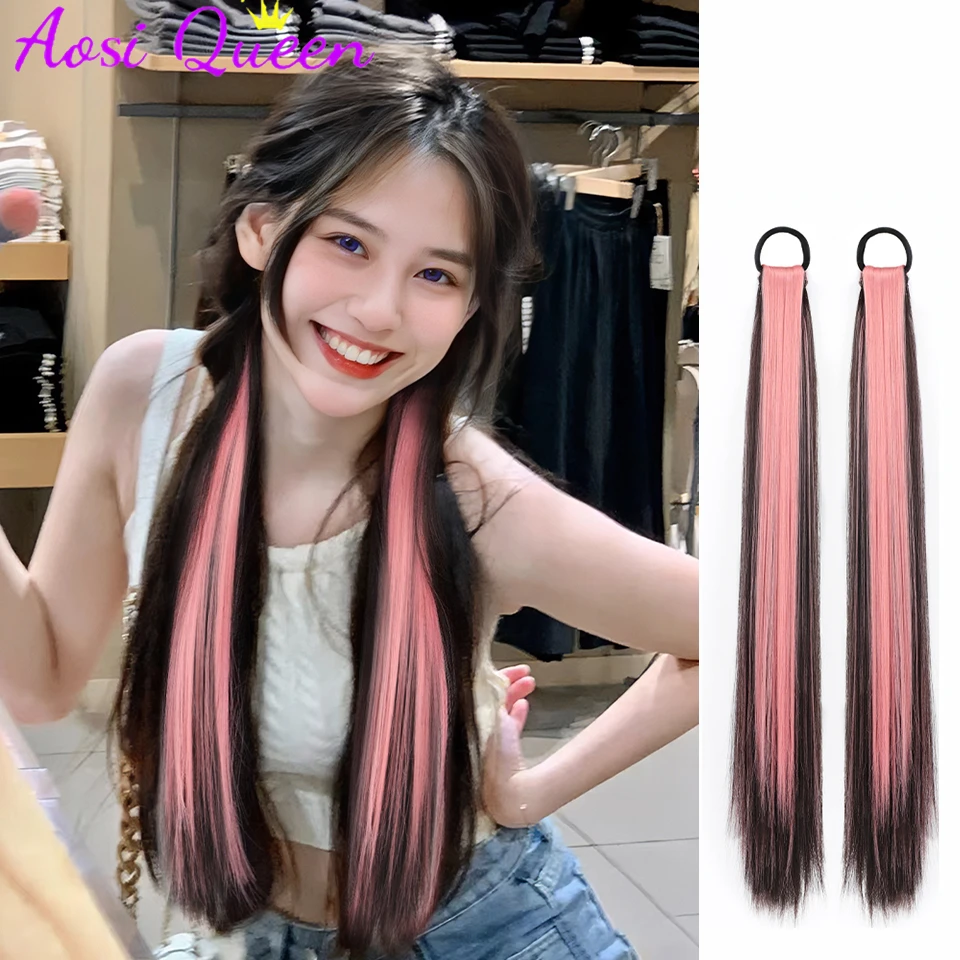 AS Synthetic Long Straight Hair Natural Simulation Strappy Double Ponytail Wig Can Be Tied Into A Low Ponytail
AS Synthetic Long Straight Hair Natural Simulation Strappy Double Ponytail Wig Can Be Tied Into A Low Ponytail