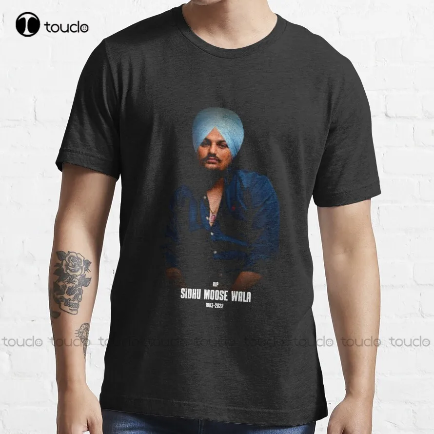 

Трендовая футболка Sidhu ELK Wala для мужчин, хлопковые уличные простые винтажные повседневные футболки, создайте свой дизайн унисекс
