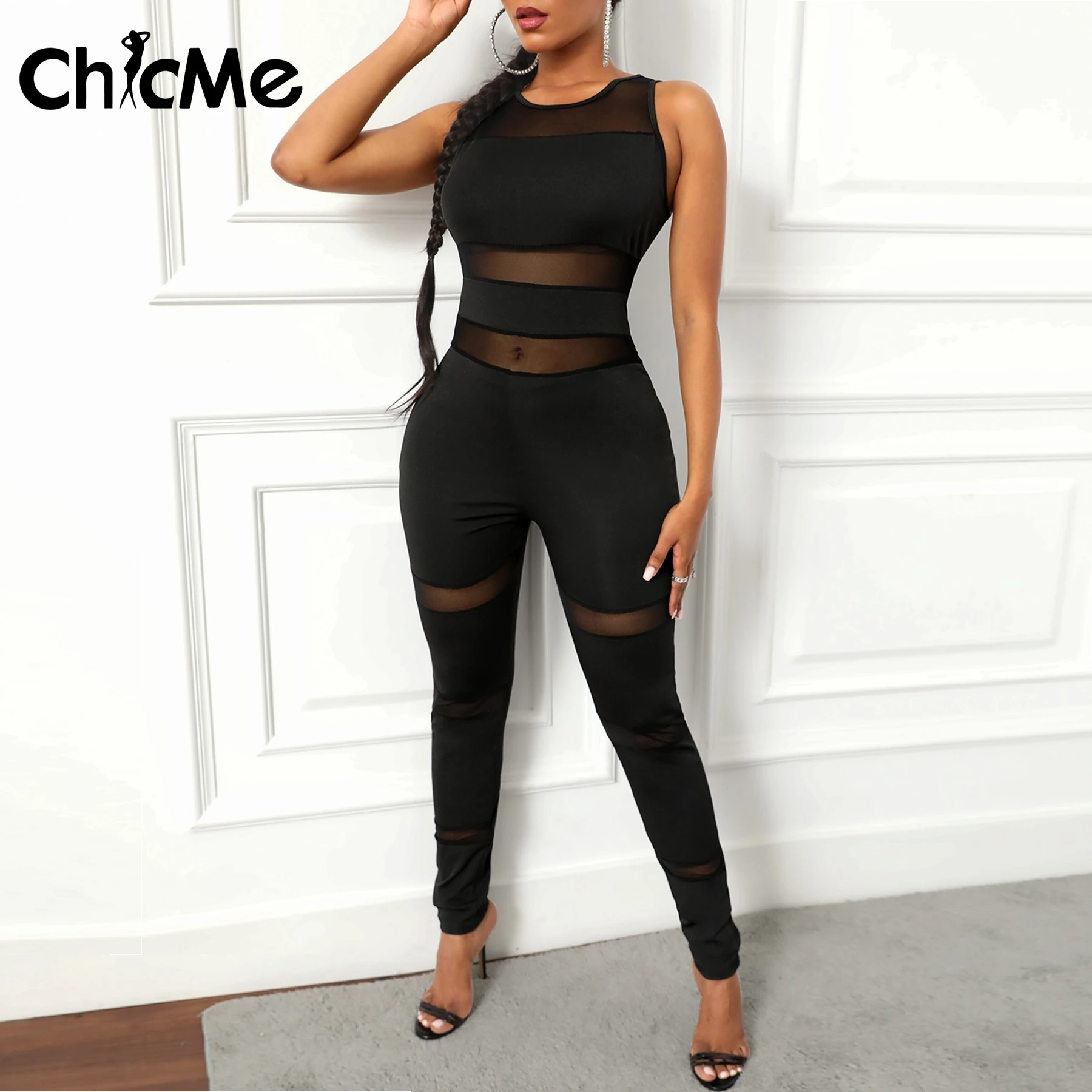 Женский прозрачный сетчатый Облегающий комбинезон Chicme без рукавов, сексуальный черный облегающий комбинезон, Летний комбинезон на бретель...
Женский прозрачный сетчатый Облегающий комбинезон Chicme без рукавов, сексуальный черный облегающий комбинезон, Летний комбинезон на бретель...