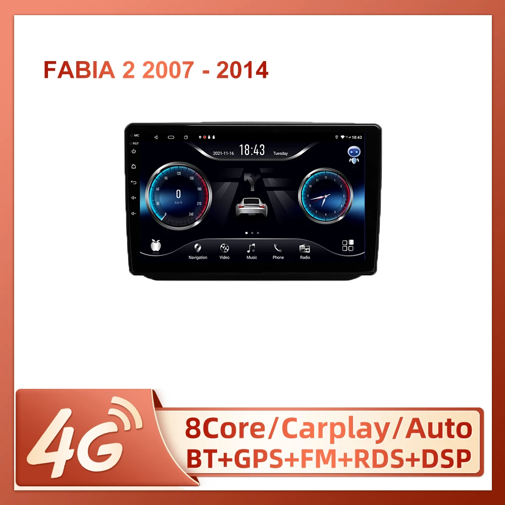 JIULUNET For Skoda Fabia 2 2007 - 2014 Car Radio Ai Voice Carplay Multimedia Video Player Navigation GPS 2din
JIULUNET For Skoda Fabia 2 2007 - 2014 Car Radio Ai Voice Carplay Multimedia Video Player Navigation GPS 2din