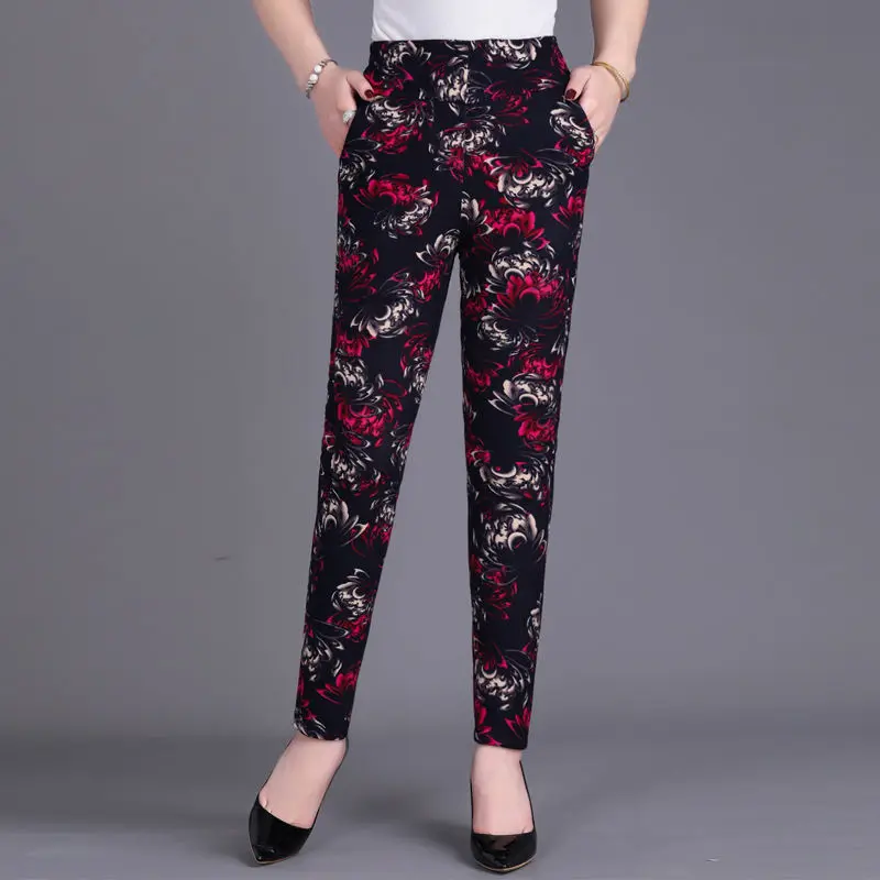 Women 2022 Autumn Winter New Middle-aged Cotton Pants Female High Waist Velvet Trousers Ladies Thick Warm Printed Pants C29
Women 2022 Autumn Winter New Middle-aged Cotton Pants Female High Waist Velvet Trousers Ladies Thick Warm Printed Pants C29