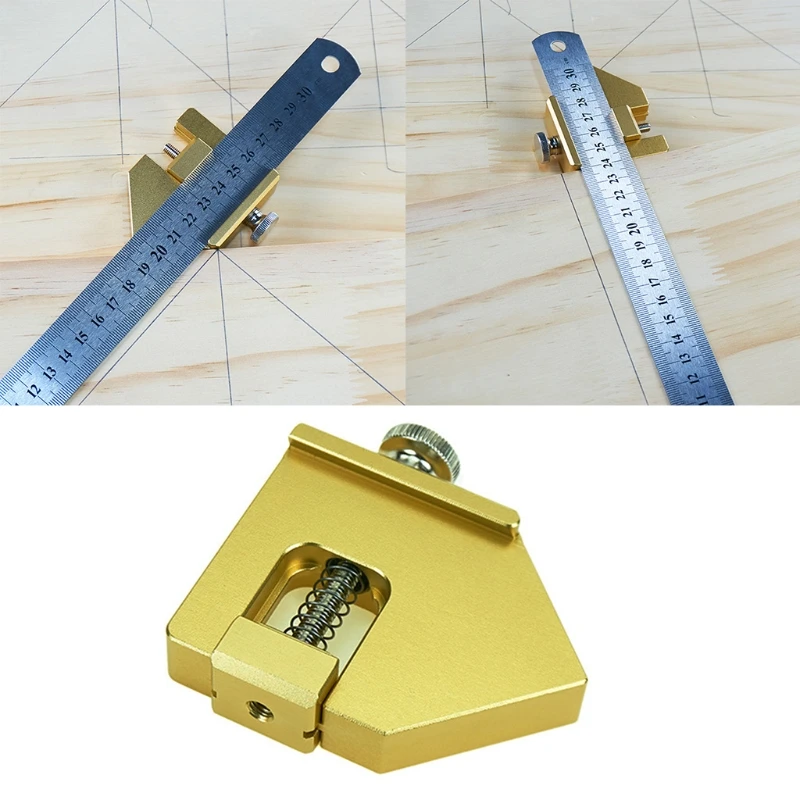 Positioning Block Stop Block Aluminum Alloy Steel Ruler Fixed Steel Ruler Limit Compatible w/ Thickness 3mm Steel Rule
Positioning Block Stop Block Aluminum Alloy Steel Ruler Fixed Steel Ruler Limit Compatible w/ Thickness 3mm Steel Rule