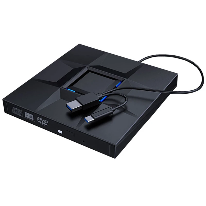 USB 3.0 Type-C Portable CD Drive DVD+/-RW Burner Optical Drive DVD Drive DVD Drive Black DVD Drive For Laptop PC Desktop
USB 3.0 Type-C Portable CD Drive DVD+/-RW Burner Optical Drive DVD Drive DVD Drive Black DVD Drive For Laptop PC Desktop