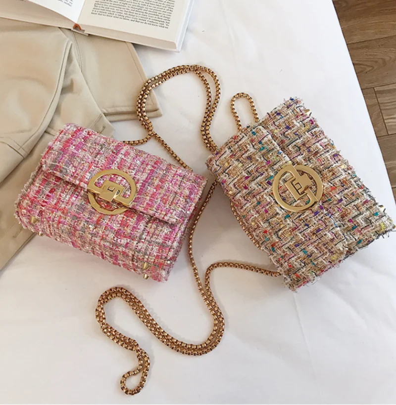 

SHISHI Woven Tweed Bag Women's Cумка Luxury Designer Handbag High Quality 2023 Replicas Brand Y2K Purse for Ladies and Girl Shop