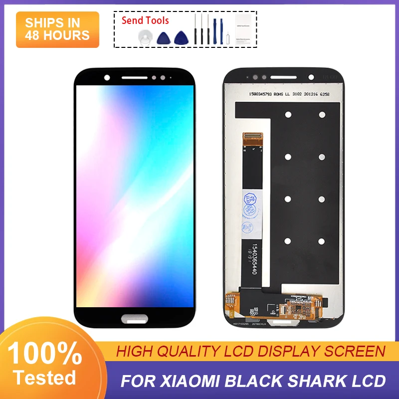 1PCS Tested 5.99 Inch Display For Xiaomi Black Shark lcd Touch Panel Screen Digitizer Assembly Replacement With Tools
1PCS Tested 5.99 Inch Display For Xiaomi Black Shark lcd Touch Panel Screen Digitizer Assembly Replacement With Tools