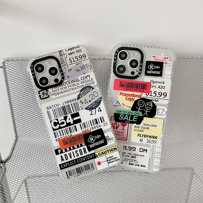 Fashion Retro Code Letter Label Phone Case For iPhone 11 12 13 Pro Xs Max X Xr Xs 7 8 Plus SE 2 Shockproof Airbag TPU Soft Cover
Fashion Retro Code Letter Label Phone Case For iPhone 11 12 13 Pro Xs Max X Xr Xs 7 8 Plus SE 2 Shockproof Airbag TPU Soft Cover