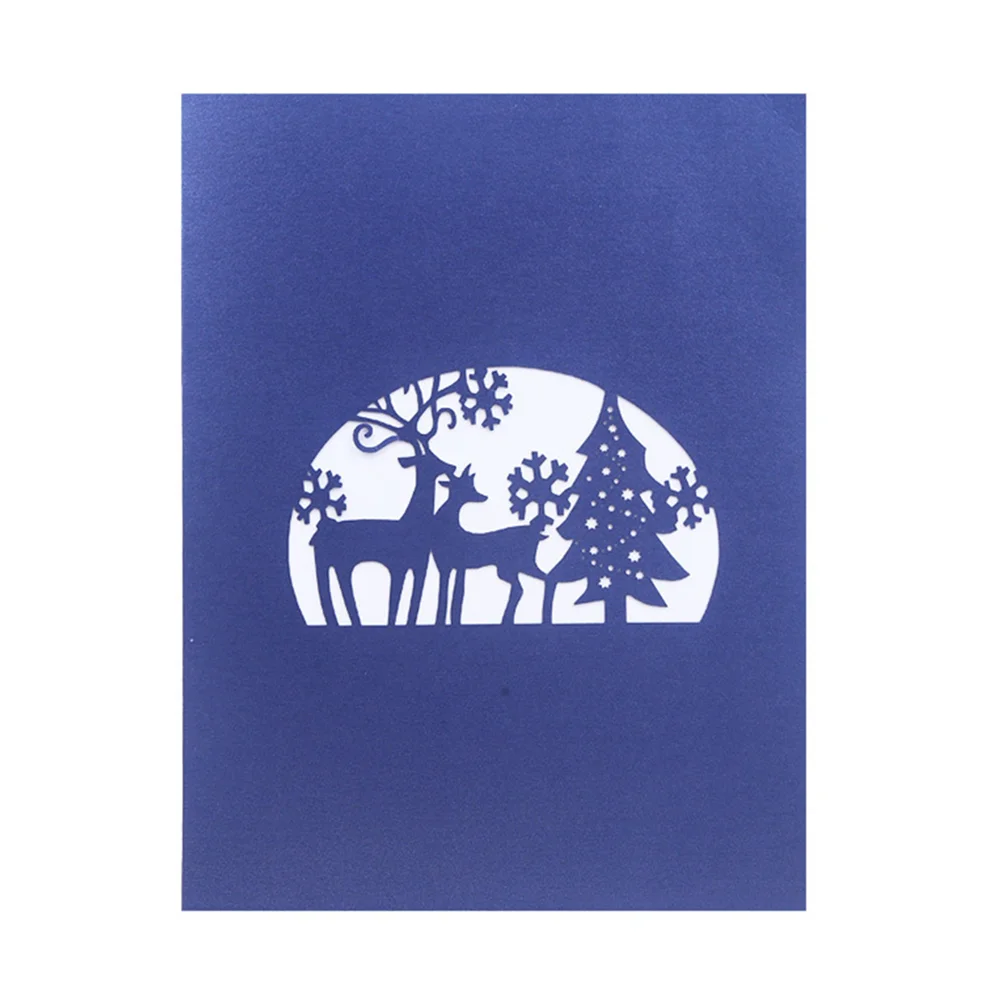 1pc 3D Christmas Creative Greeting Hollow Out Forest Deer Message for Friends Family
1pc 3D Christmas Creative Greeting Hollow Out Forest Deer Message for Friends Family